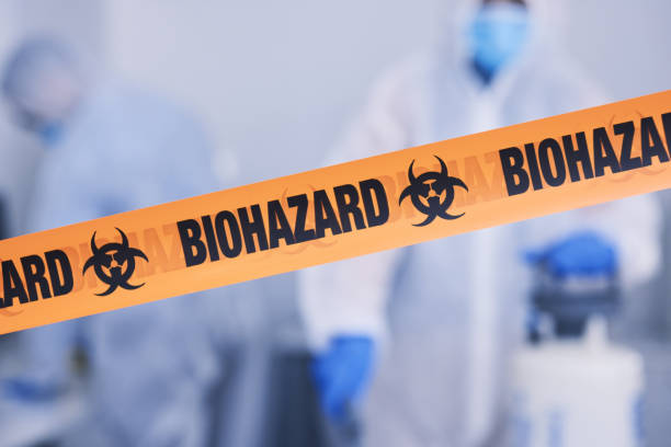 Professional Biohazard Cleanup technician working in Garden City, MO